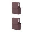 thumbnail image 4 of jesticaly Easy To Close And Open PU Cigarette Case For Business Cards Business Card Case Cigarette Cases Woven brown 2Set, 4 of 6