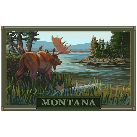 Montana Travel Art Print Poster by Mike Rangner (30" x 45")