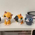 thumbnail image 3 of Removable Hat Animal Decoration Miniature Kitten Doll Gift Suitable for Children'S Birthday Desk Room Home Decoration, 3 of 5