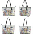thumbnail image 3 of ZUXONGSY Dragonfly Floral Print Lightweight Shoulder Bag for Women Large Capacity Purse and Wallet Set Hobo Bag with Top Handle for Shopping Work, 3 of 4