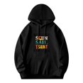 thumbnail image 1 of Women's Long Sleeve Hoodie Pullover Sweatshirt with Pockets Colorful ' SOUN SAIL T ' Design Relaxed Fit Drawstring Hood, 1 of 7