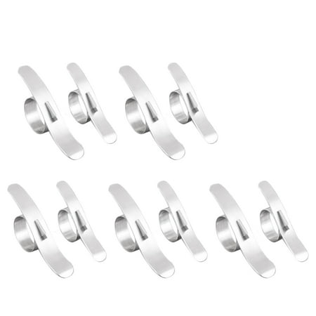 

Stainless Steel Round Ring Orange Peeler Fruit Lemon Orange Opener Peeler Slicer Cutter 10 Pcs