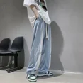thumbnail image 5 of Pantalones de chándal rectos de hip-hop para hombre, pantalones de chándal de pierna ancha para hombre, nuevos artículos en pantalones de chándal Harajuku, pantalones de chándal holgados Y2k, 5 of 5