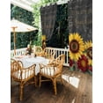 thumbnail image 5 of nqOlkjepod Outdoor Curtains for Patio Waterproof, Sunflower Retro Outdoor Privacy Panels Grommet, Spring Summer Rustic Flowers Botanical Blackout Outside Curtains for Porch/Cabana 54"x95", 2 Panels, 5 of 8