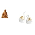 thumbnail image 1 of Figura de cisne del Corazón de Jesús, estatua coleccionable, artesanía, adorno de mesa, decoración de pareja para pasillo, dormitorio, oficina, 1 of 8