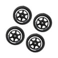 thumbnail image 1 of Baohd 4pcs RC Vehicle Wheels Tires Rims Set 12mm Hex for 1/10 On Road Car HPI HSP, 1 of 9