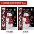 thumbnail image 3 of Christmas Snowman Garden Flag, Christmas Decor Yard Flag 12x18 Double Sided Winter, Snowman Garden Flags Signs Home Decorations Rustic Welcome Outdoor Farmhouse Xmas, 3 of 6