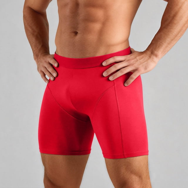 Men's Daily Comfort Long Leg Briefs with Breathable Soft Blend and Supportive Pouch for All Day Wear