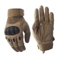 thumbnail image 2 of Guantes tácticos de carcasa dura de cuero de Súper Fibra para hombres, protección de equitación, anticorte, entrenamiento físico, guantes militares del Ejército, 2 of 4