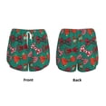 thumbnail image 3 of Salouo red and green bow tie Print Women's 2 in 1 Running Shorts Double-Layer Shorts Athletic Workout Gym Yoga Shorts Running Shorts for Women-XX-Large, 3 of 7