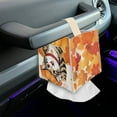 thumbnail image 7 of POLERO Waterproof Tissue Box Cover, Cute Cat Pumpkin Modern PU Leather Square Car Tissue Holder - Thanksgiving Decorative Organizer for Bathroom Vanity Countertop, Night Stands, Office Desk, 7 of 7
