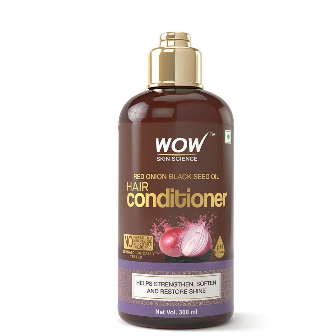 WOW Skin Science Nourishing & Repairing Daily Conditioner with Red Onion Extract & Black Seed Oil, 10.14 fl oz