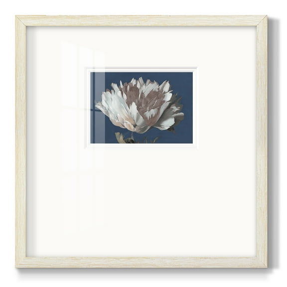White PeonyPremium Framed Print