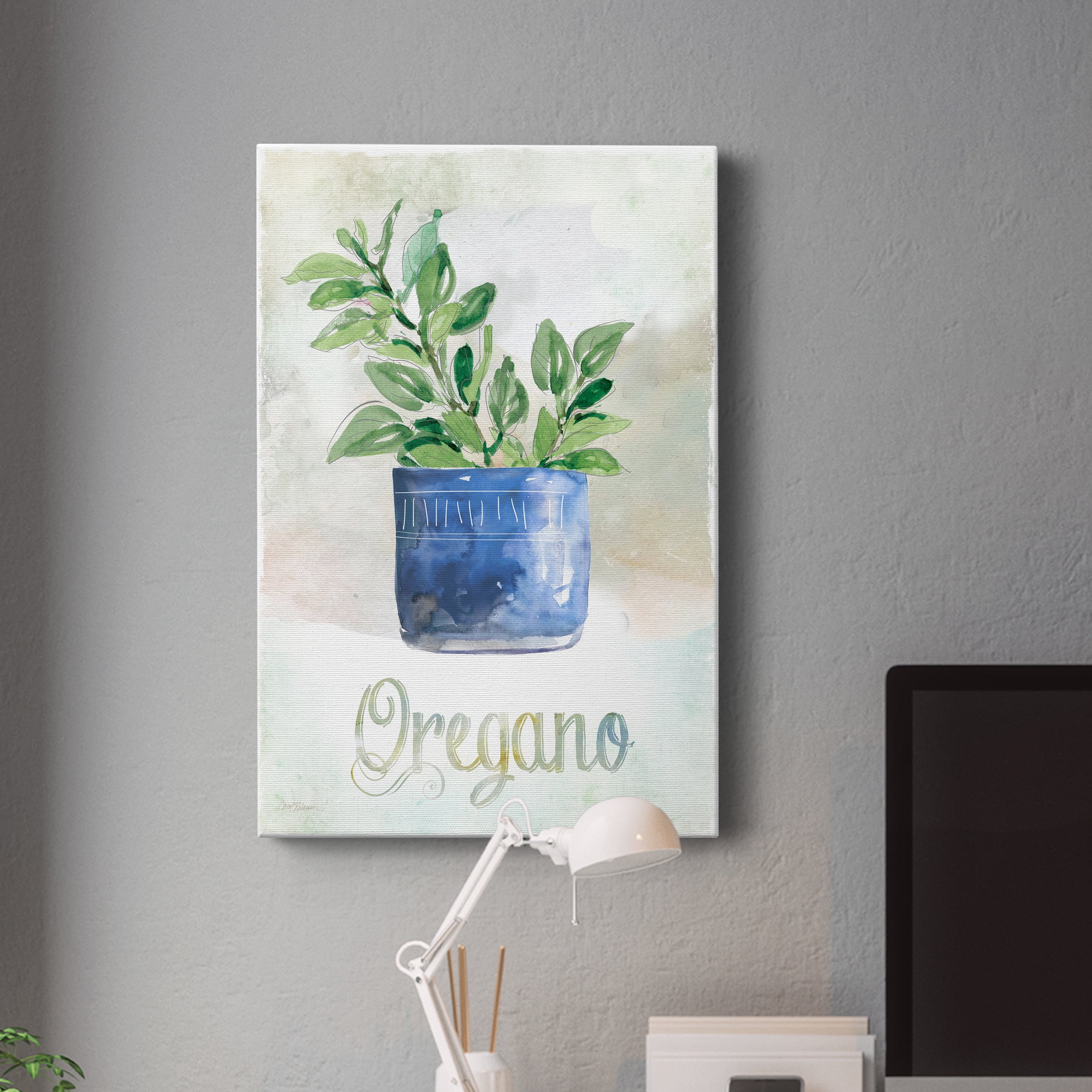 Potted Oregano Premium Gallery Wrapped Canvas - Ready to Hang - 8 x 12