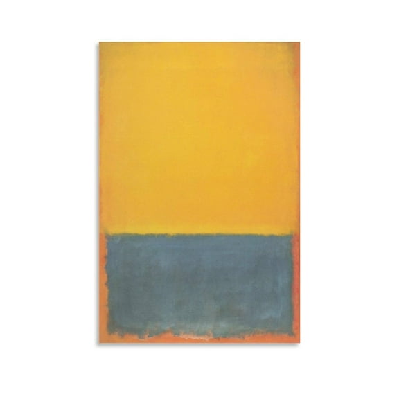 Mark Rothko Print Abstract《Yellow And Gray》Canvas Paintings Wall Art Poster Art Poster Canvas Painting Decor Wall Print Photo Gifts Home Modern Decorative Posters 20x30inch(50x75cm)