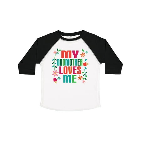 

Inktastic My Godmother Loves Me Girls Gift Toddler Toddler Girl T-Shirt