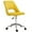 Yellow, variant on Vinsetto Modern Mid Back Office Chair with Velvet Fabric, Swivel Computer Armless Desk Chair with Hollow Back Design for Home Office, Pink