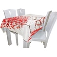 thumbnail image 3 of Coolnut 54"x72" Red Trees Bikes Tablecloth, Modern Table Cover for Home Decoration Spill Proof Cloth, Washable for Dinner Picnices, 3 of 6