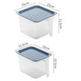 thumbnail image 7 of Cheers US Plastic Storage Containers Square Food Storage Organizer Stackable Refrigerator Organizer Handle Kitchen Containers with Lids for Fruits Vegetables Meat Egg, 7 of 7