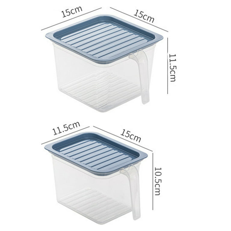 Plastic Kitchen Food Container with Handle Vegetable Storage Box