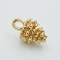 thumbnail image 2 of 100Pcs Pine Cone Pendant Golden Alloy for Diy Jewelry Making Necklace Component, 2 of 9