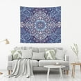 thumbnail image 6 of Bohemian Style Tapestry Wall Hanging Tapestries Happy Colorful Hippie Psychedelic Art Polyester Carpet Wall Decorative for Living Room Bedroom 60x51inch, 6 of 7