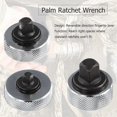 thumbnail image 3 of Non-Slip Mini Ratchet Socket Wrench Whole Steel Palm Ratchet Socket Finger Reversible Ratchet Handle Wrench 1/4 3/8 1/2 Drive, 3 of 5