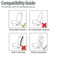 thumbnail image 5 of Air Mesh Car Seat Covers For Auto Car SUV Van Front Bucket Seat Pair Burgundy, 5 of 5