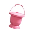 thumbnail image 4 of Garende Portable Adult Urinal Bucket Container with Lid Toilet Bottle Sturdy and Durable Pink, 4 of 8