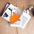 thumbnail image 3 of Pluma Estilográfica BuyWeek Clásica Vintage Naranja Degradado, 3 of 8