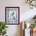 thumbnail image 6 of Toile de Jouy I -Framed Print w/glass-Cherry Red, 6 of 7
