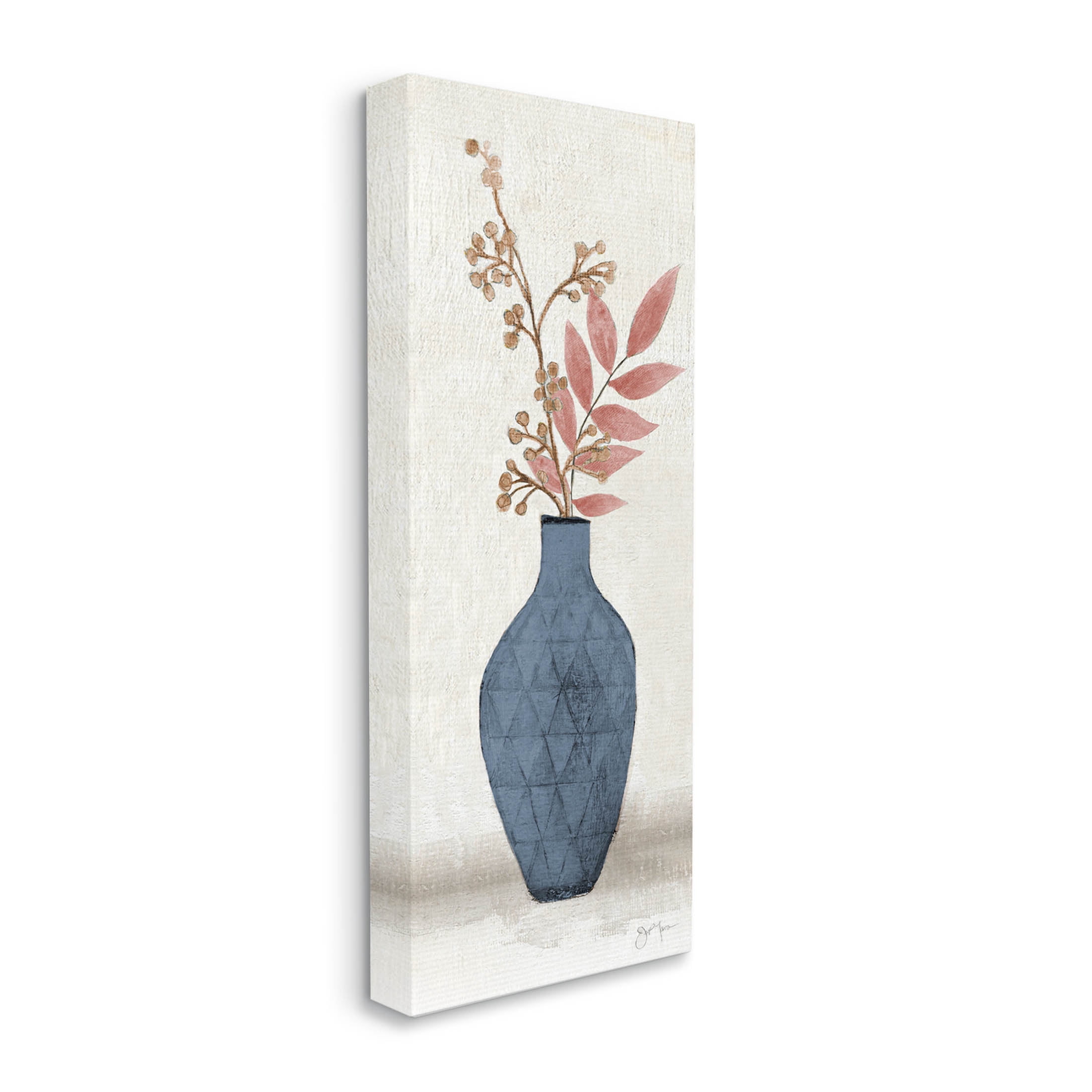 Elegant Botanical Ikebana Arrangement Botanical & Floral Graphic Art Gallery Wrapped Canvas Print Wall Art