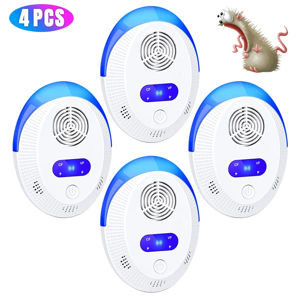 Ultrasonic Pest Repeller 4 Pack, Variable frequency Ultrasonic Pest Repellent, Indoor Pest