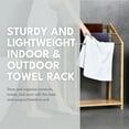thumbnail image 2 of ToiletTree Products Bamboo Towel Rack Holder, Indoor and Outdoor Towel Organizer, 2 of 7