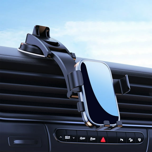 Guanhe Dashboard Cell Phone Holder with Suction Cups, Car Phone Holder Mount Stable Support Easy Access Automatic Locking Universal Suit All Smart Phone