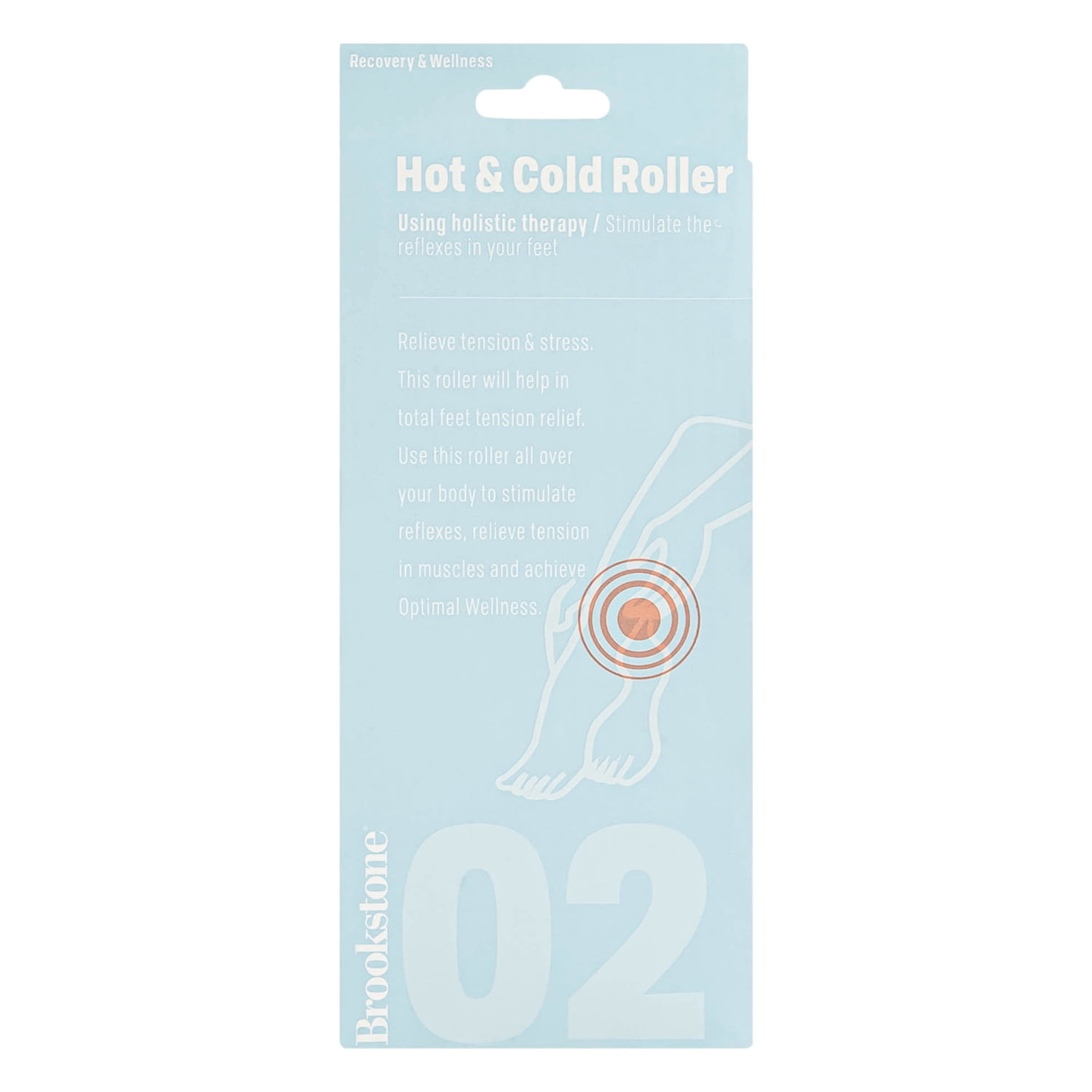 Brookstone Hot and Cold Foot Roller Massager, Gray, WL1201-GYA