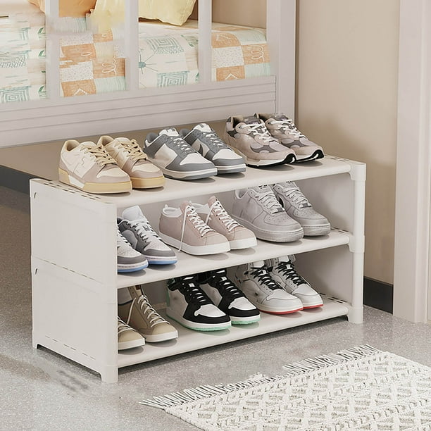 Zapatero para armario, dormitorio, zapatero, fácil almacenamiento, cama, artefacto de almacenamiento, multicapa, hogar, mesa inferior, pequeño, estrecho, zapatero