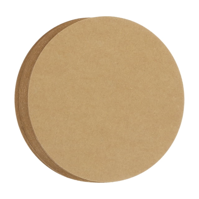 Unique Bargains 60 PCS Earth Color Circle Cutouts Paper 6 Inch Round Cutouts for DIY Crafts Classroom Bulletin Board Decoration