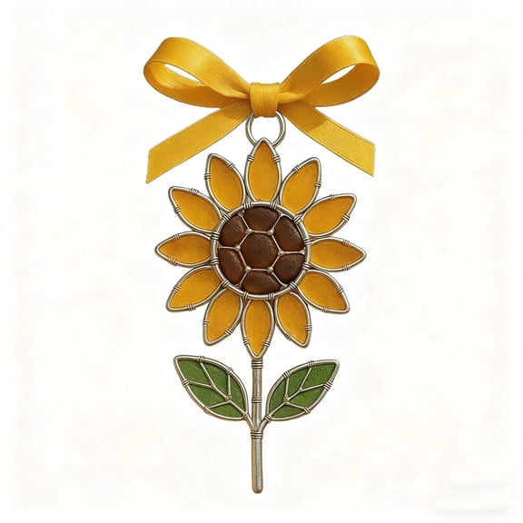 Pxyqht Sunflower Christmas Ornaments Plastic Holiday Decorations Gifts for Friends Home Decor Party Supplies