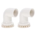 thumbnail image 1 of Miangastore 2 Pcs Aquarium Pipe Connectors Elbow Fish Tank Connectors Fish Tank Elbow Tubes, 1 of 8