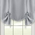 thumbnail image 3 of Darcy Gray Solid Contemporary Window Curtains: 58" x 63", Tie-Up Shade, 3 of 5