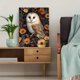 thumbnail image 5 of Qisvanset Framed Canvas Wall Art 12x16 Inch Mushroom Wildflower Barn Owl Woodland Art, 5 of 5