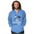 thumbnail image 3 of Hefty Smurf Weights Before Dates Gym Zip Hoodie Sweatshirt Men Brisco Brands L, 3 of 6