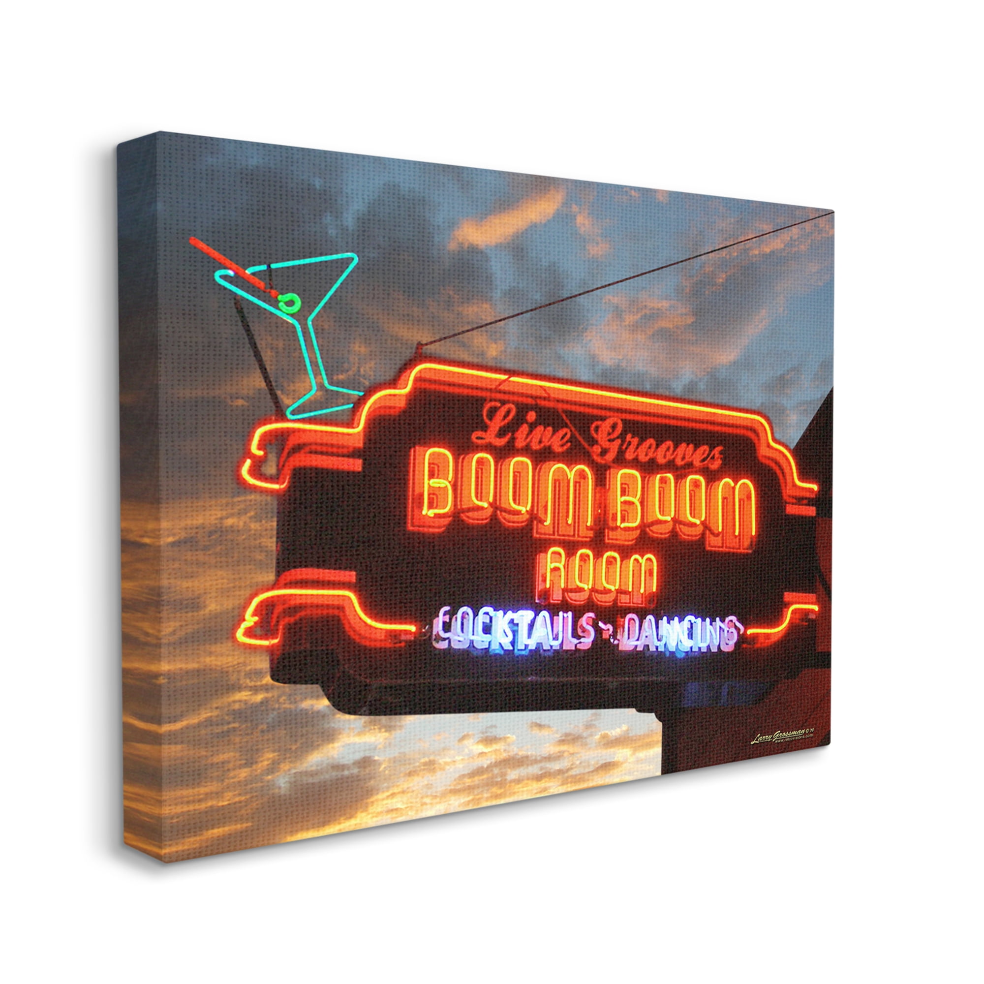 Stupell Industries Boom Room Cocktail Bar Food & Beverage Photography Gallery Wrapped Canvas Art Print Wall Art, 20 x 16