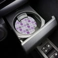 thumbnail image 3 of FMSHPON Purple and Grey Vintage Moroccan Geometric Style Set of 4 Car Coaster for Drinks, Absorbent Ceramic Stone Coasters Cup Mat with Cork Base for Home Kitchen Room Coffee Table Bar Decor, 3 of 5