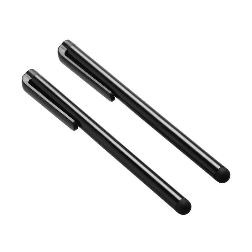 Onn. 2-Pack Rubber Tipped Stylus Pen for Touchscreen Devices, Smooth, Precise
