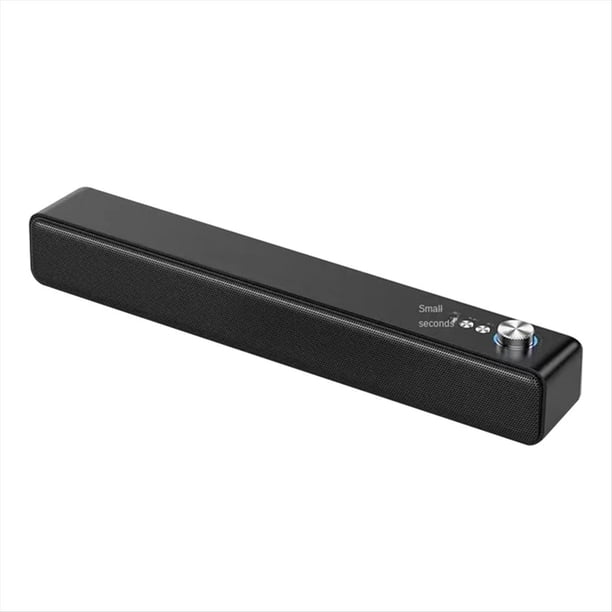 Barra de Sonido con Subwoofer Bluetooth para TV, Audio de Pared, Altavoz para Ordenador, Cine en Casa, Música, Altavoz Inalámbrico Bluetooth Negro