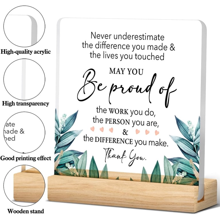 You Do Sign Acrylic 10 Pcs Employee Awards For Coworker May You Be Proud Of The ...