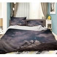 thumbnail image 1 of 3D Starry Sky Montaña Paisaje Funda nórdica Set Ropa de Cama Set Funda Nórdica, 1 of 3