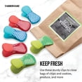 thumbnail image 4 of Farberware Professional Oblong Bag Clips, 6 Count in Geometric Assorted Colors/Patterns, 4 of 6